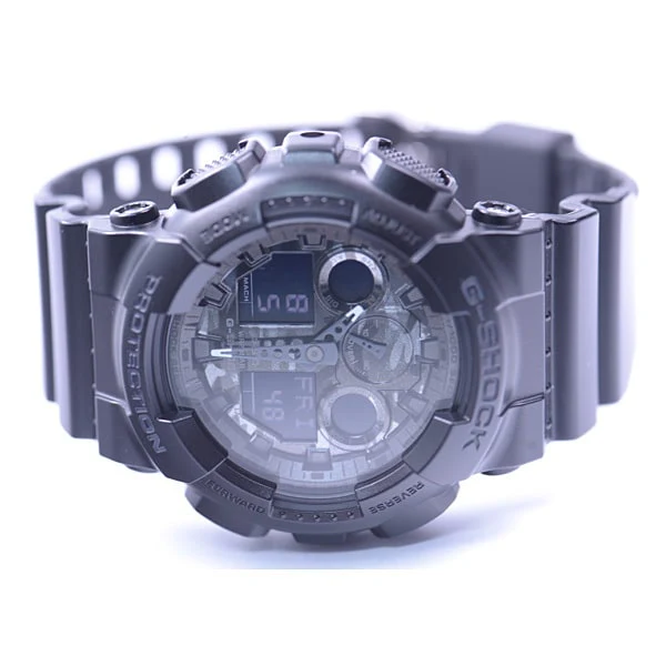 CASIO GA 100CF 1AJF Men's Camouflage Dial Watch with Durable Resin Band, Water Resistant Design, LED Light and Shock Resistant Features for Everyday Adventure - Image 3
