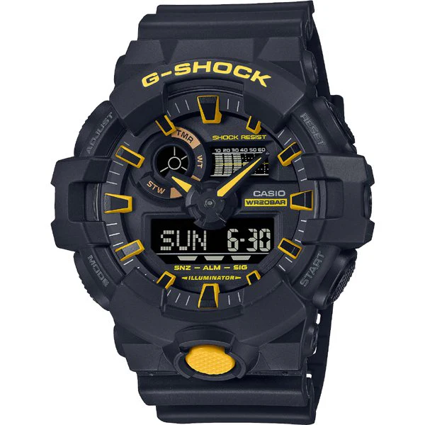 CASIO GA-700CY-1AJF Digital Quartz Watch with LED Light Shock Resistant Stylish Design Water Resistant 200M