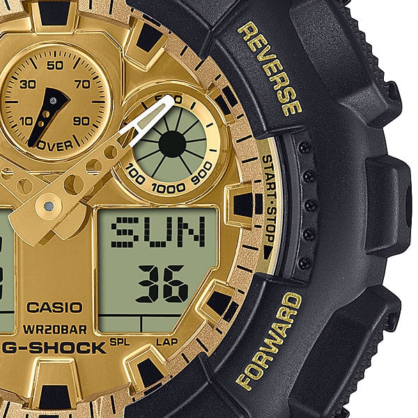 CASIO GA100GGB1A9JF G-SHOCK Black and Gold Series GA-100GGB-1A9JF - Durable Men's Watch with Shock Resistance and Water Resistance by CASIO - Image 4