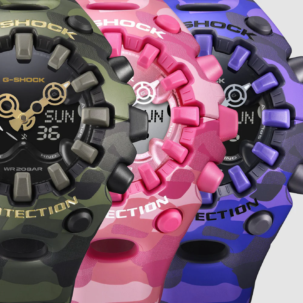 CASIO GA-V01CMG-6AJF G-SHOCK Color Camo Purple Shock Resistant Water Resistant LED Light - Image 5
