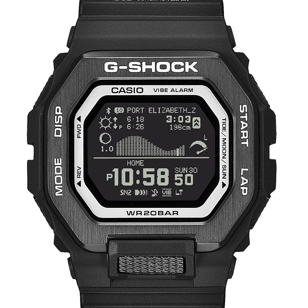 CASIO GBX-100SFJ-1JR Bluetooth G-SHOCK G-LIDE Surfrider Foundation Collaboration Black Water Resistant Shock Resistant - Image 3