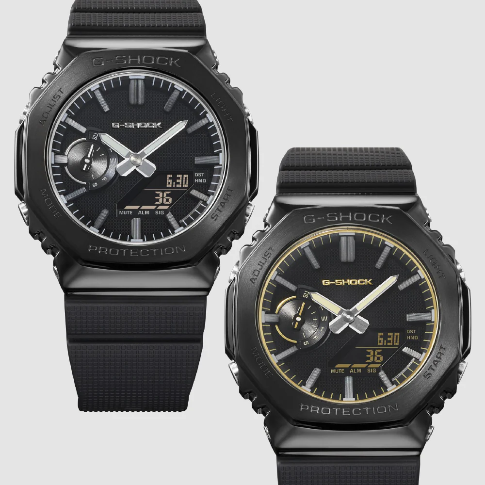 CASIO GM-2100LXB-1A9JF G-SHOCK Luxe Black Metal Bezel Stylish Design Water Resistant Durable Performance - Image 4