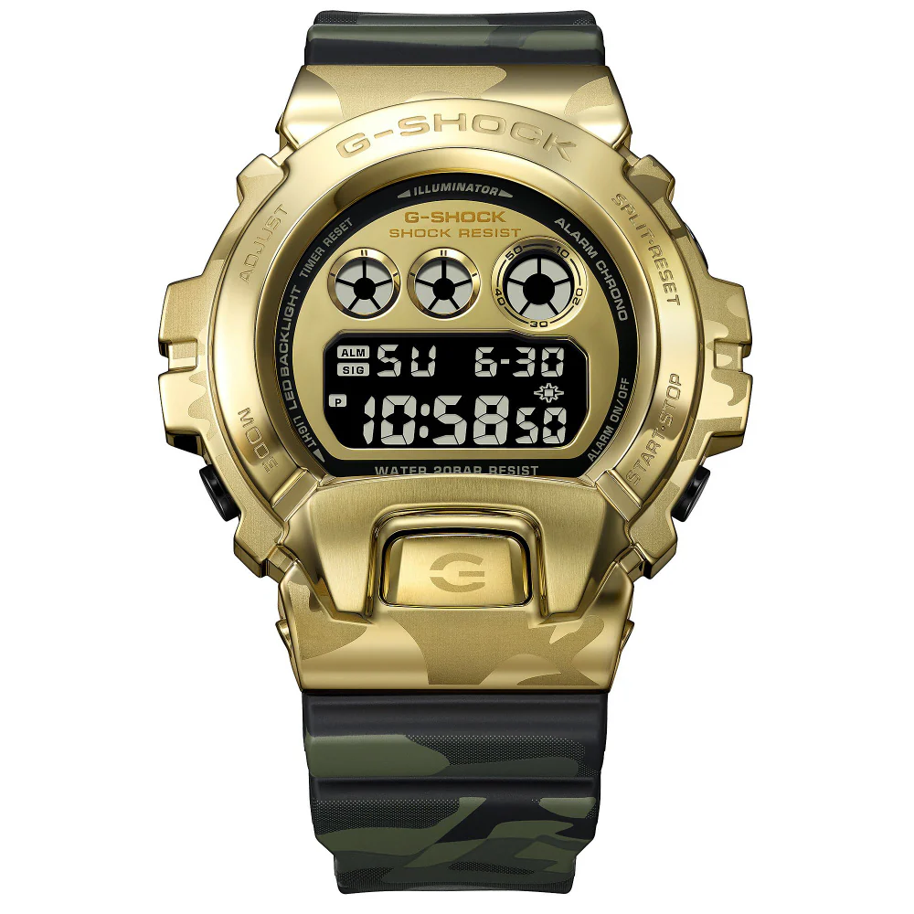 CASIO GM-6900CMG-3JF G-SHOCK Camo and Gold Design Durable Shock Resistant Water Resistant Stylish Everyday Wear - Image 2