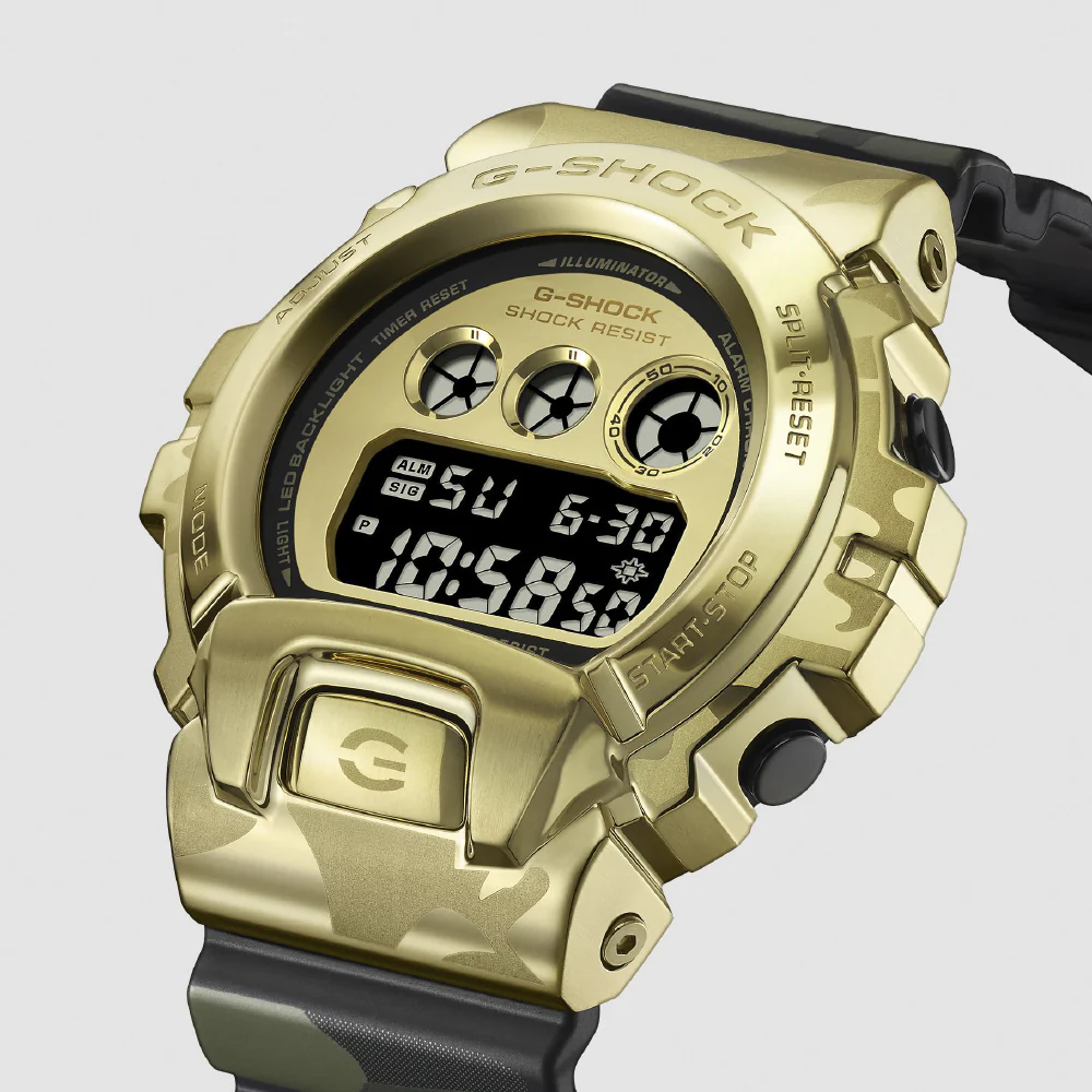 CASIO GM-6900CMG-3JF G-SHOCK Camo and Gold Design Durable Shock Resistant Water Resistant Stylish Everyday Wear - Image 4