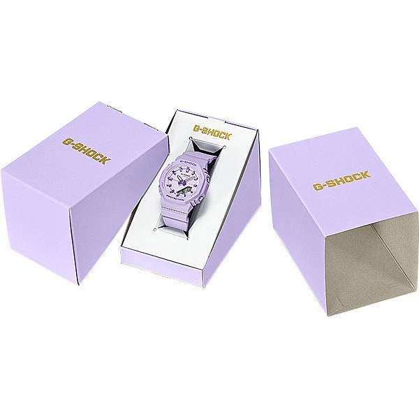 CASIO GMA P2125W 6AJR Ladies G SHOCK Analog Digital Water Resistant Stopwatch LED Display Stylish Purple Design - Image 8