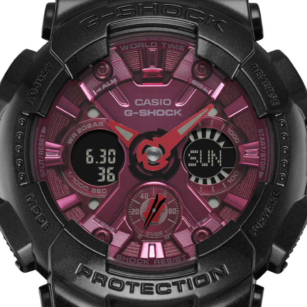 CASIO GMA-S120RB-1AJF G-SHOCK Black & Red Color Theme Shock Resistant LED Light Water Resistant - Image 6