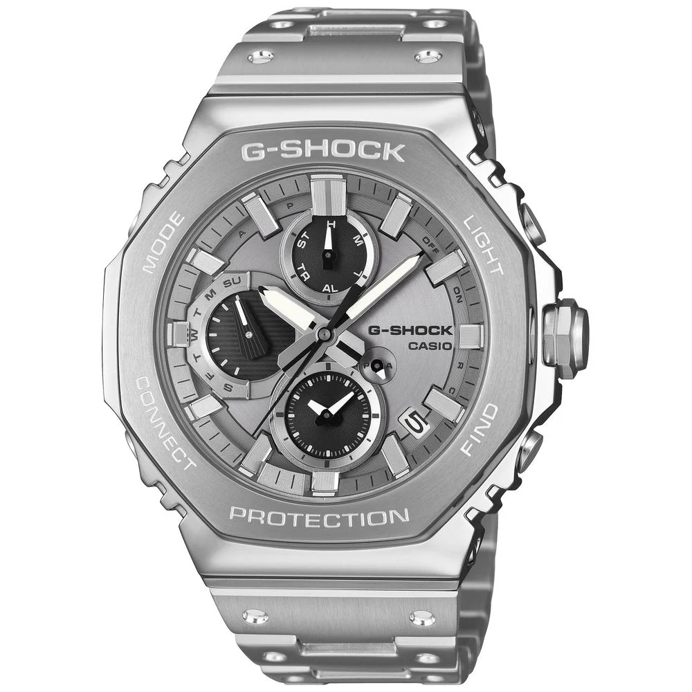 CASIO GMC-B2100ADS-1AJF Bluetooth Solar Watch Full Metal Chronograph Stylish Design Water Resistant