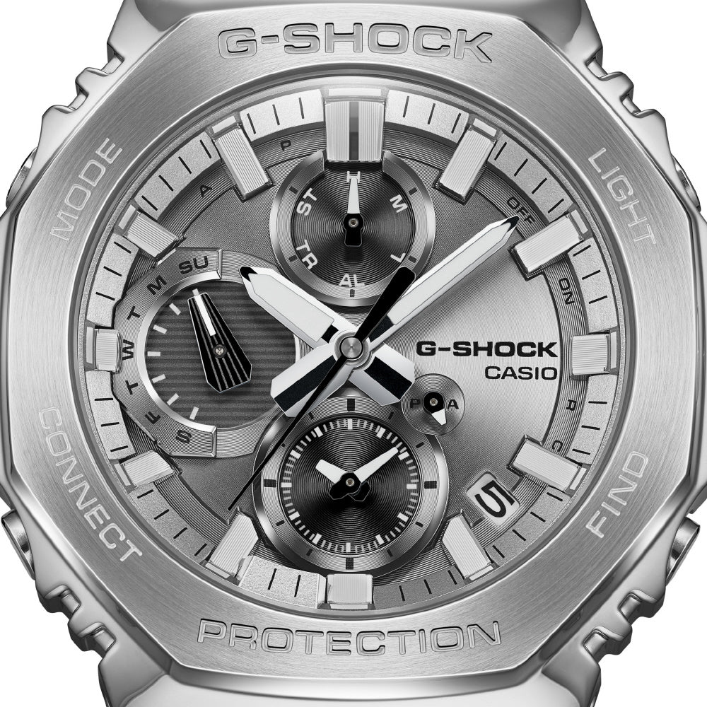 CASIO GMC-B2100ADS-1AJF Bluetooth Solar Watch Full Metal Chronograph Stylish Design Water Resistant - Image 3