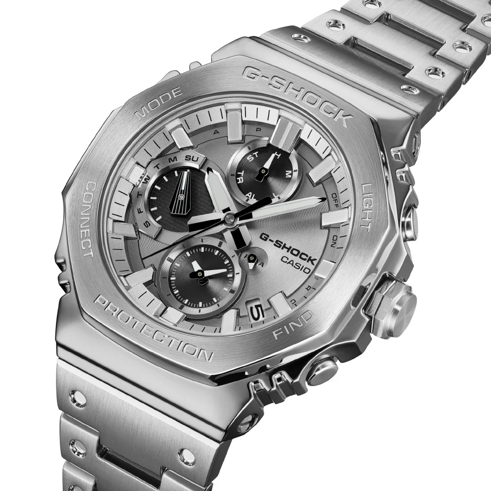 CASIO GMC-B2100ADS-1AJF Bluetooth Solar Watch Full Metal Chronograph Stylish Design Water Resistant - Image 4