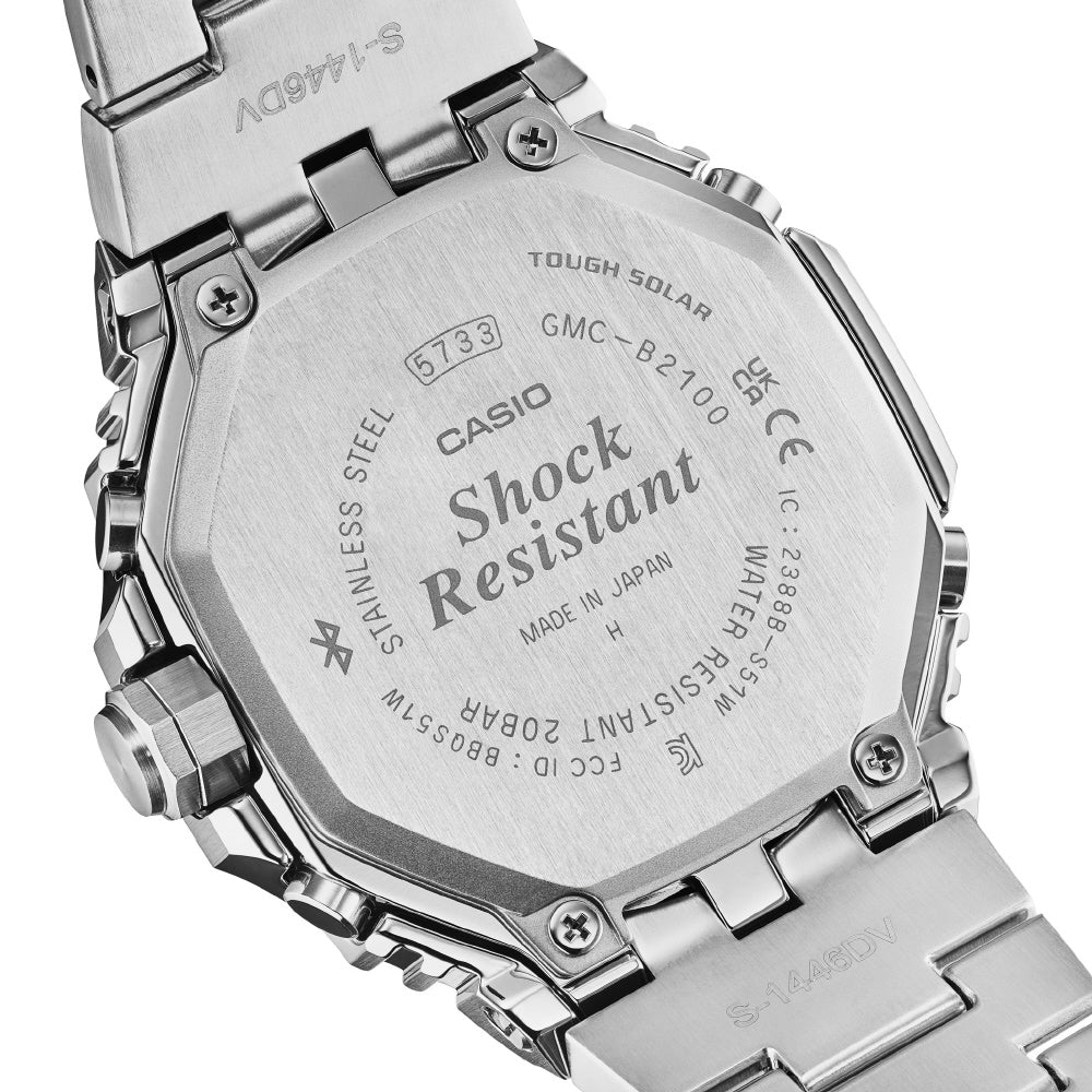 CASIO GMC-B2100ADS-1AJF Bluetooth Solar Watch Full Metal Chronograph Stylish Design Water Resistant - Image 5