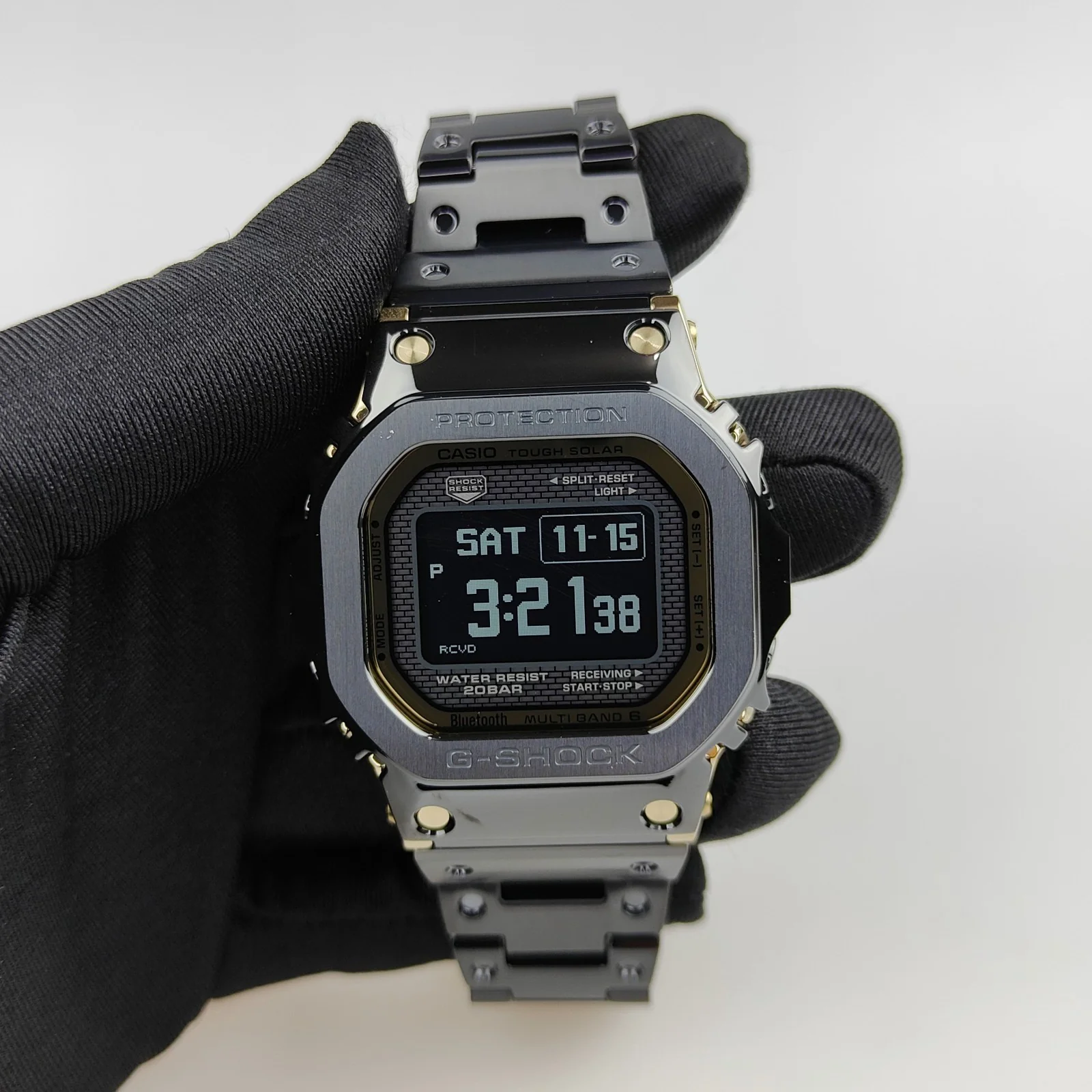CASIO GMW-BZ5000BD-1JF Stainless Steel Body Bluetooth Connectivity Solar Powered Water Resistant