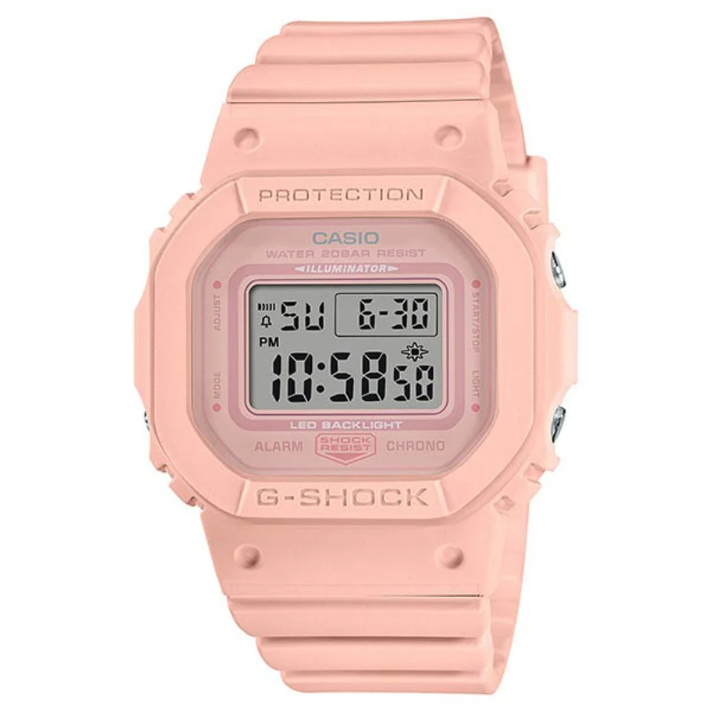 Casio Ladies G-SHOCK DW-5600 Compact Slim Model in Pale Orange GMD-S5600BA-4JF