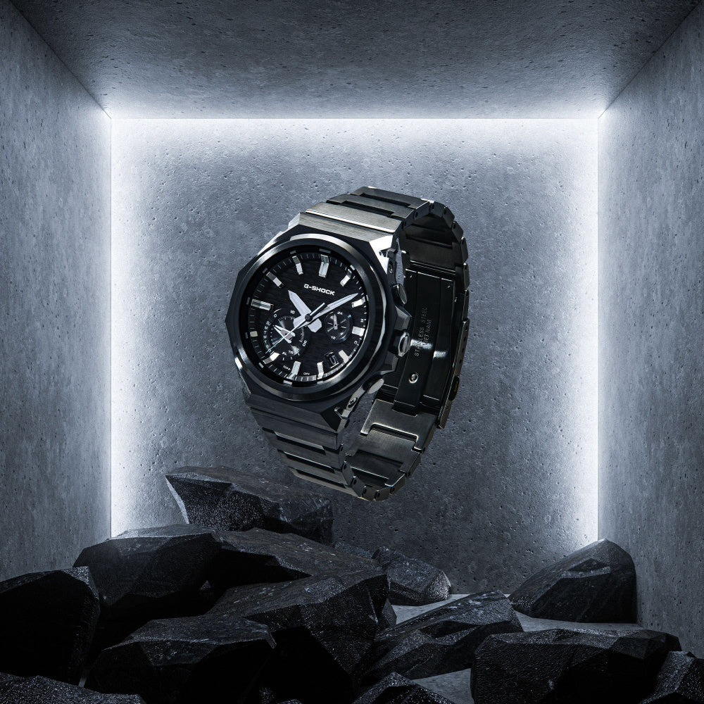 CASIO GST-B1000BD-1AJF Bluetooth Solar Powered G-SHOCK G-STEEL Sleek Style Black IP Model Tough and Stylish Design - Image 7