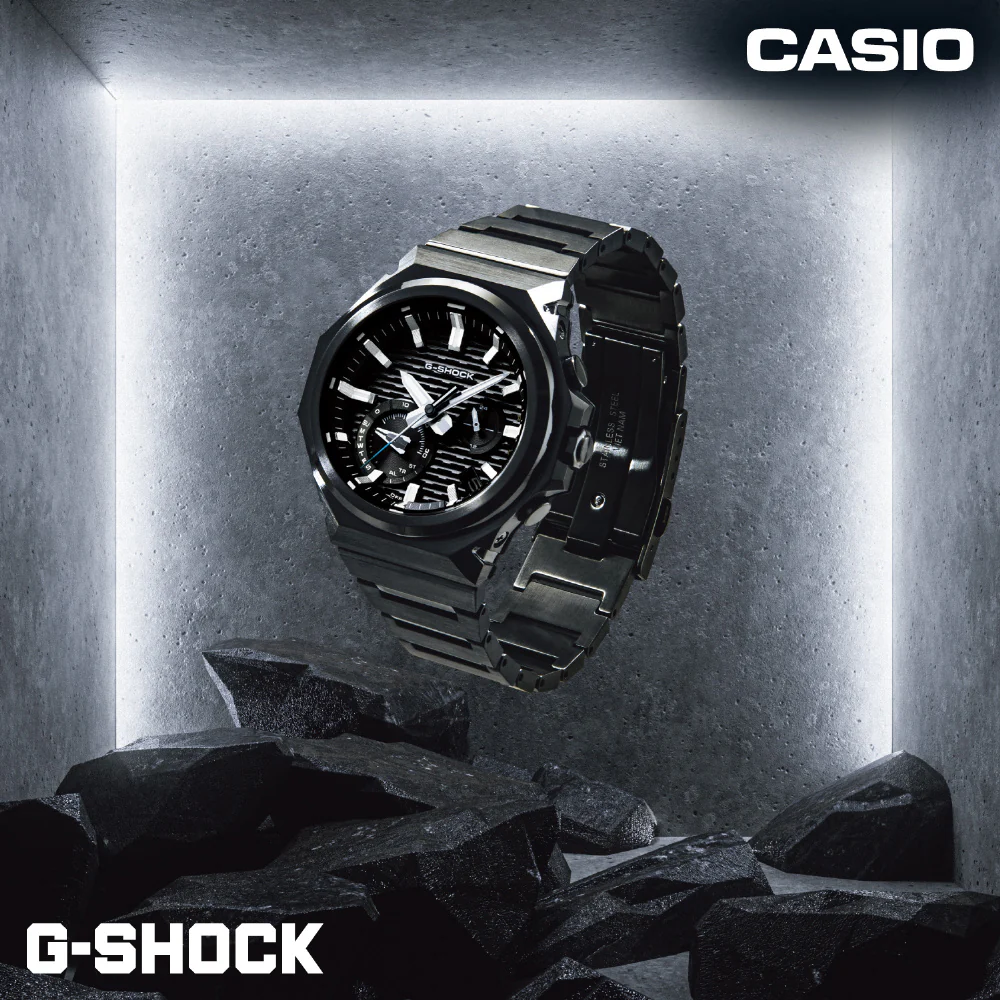 CASIO GST-B1000BD-1AJF Bluetooth Solar Powered G-SHOCK G-STEEL Sleek Style Black IP Model Tough and Stylish Design - Image 8