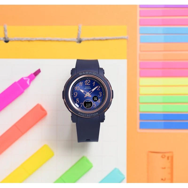Casio Ladies Baby-G Wide Face BGA-290 Series BGA-290SA-2AJF Watch - Image 3