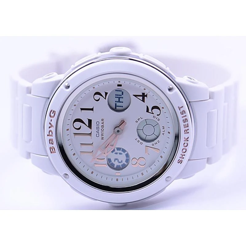 Casio Ladies Elegant Face White Watch BGA-150EF-7BJF - Image 3