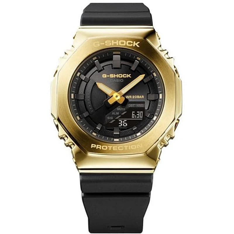 Casio Ladies G-SHOCK Compact Size Metal Covered Series Black x Gold Model GM-S2100GB-1AJF - Image 2