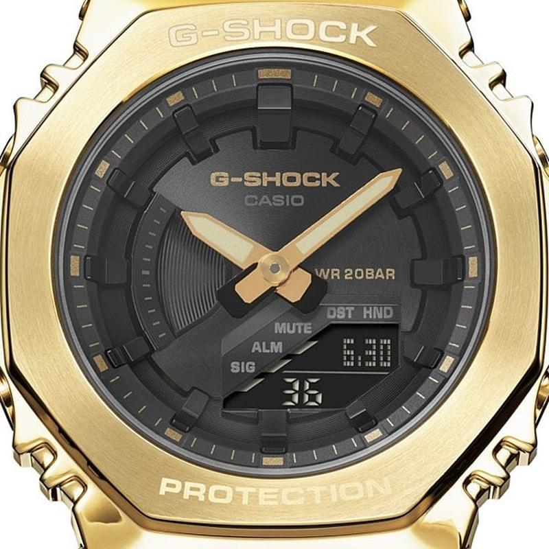 Casio Ladies G-SHOCK Compact Size Metal Covered Series Black x Gold Model GM-S2100GB-1AJF - Image 3