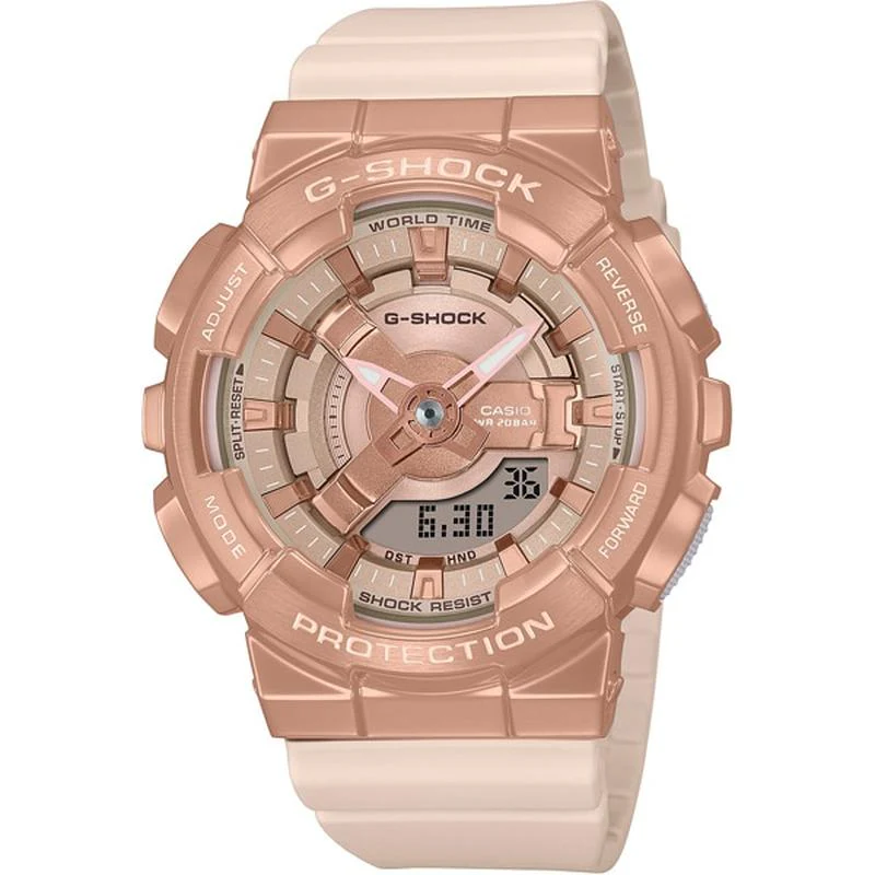 Casio Ladies G-SHOCK Compact Size Metal Covered Series GM-S110PG-4AJF