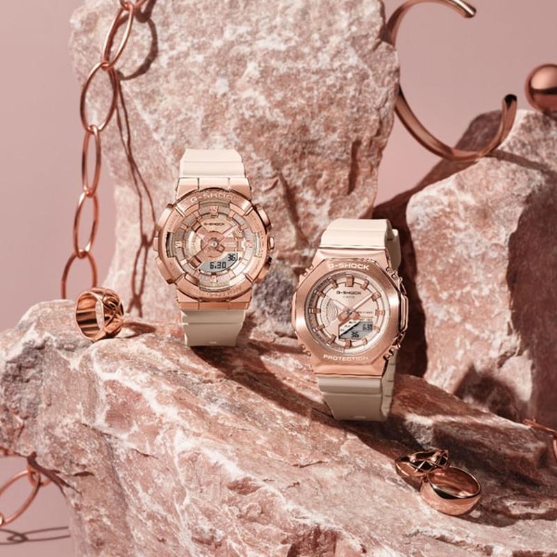 Casio Ladies G-SHOCK Compact Size Metal Covered Series GM-S110PG-4AJF - Image 5