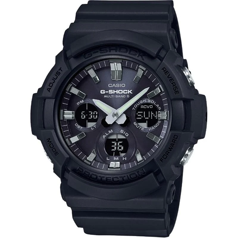 Casio Men's Big Case Radio Solar Black GAW-100B-1AJF
