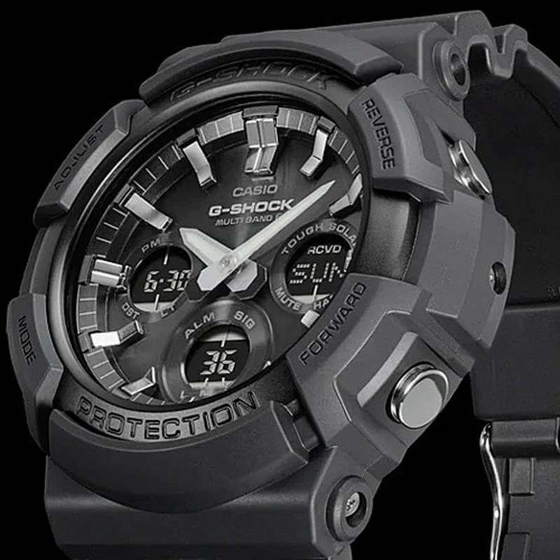 Casio Men's Big Case Radio Solar Black GAW-100B-1AJF - Image 3