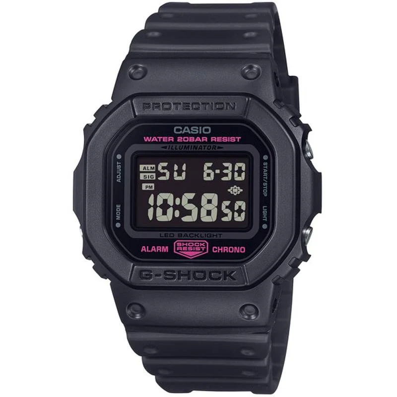 Casio Men's G-SHOCK 5600 SERIES Pink Ribbon Support Model DW-5600PK-1JR