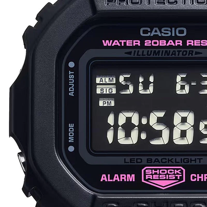 Casio Men's G-SHOCK 5600 SERIES Pink Ribbon Support Model DW-5600PK-1JR - Image 4