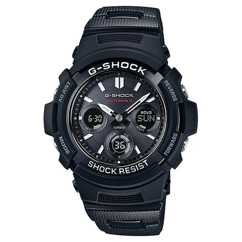 Casio Men's G-SHOCK BASIC AWG-M100 Series Digital Analog Radio Solar AWG-M100SBC-1AJF