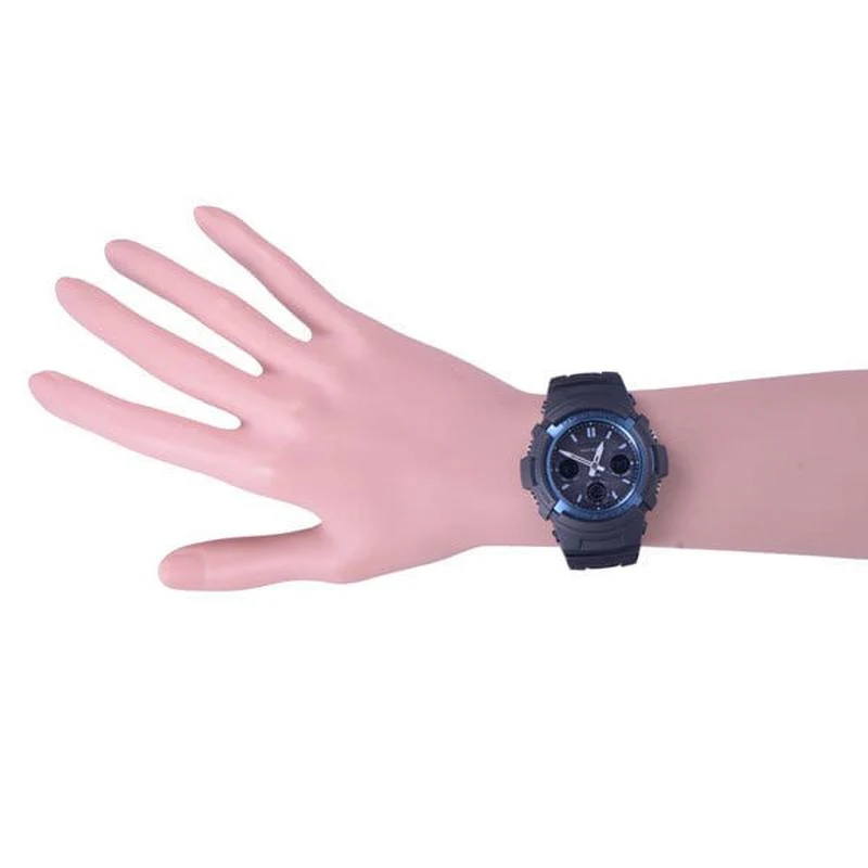 Casio Men's G-Shock Black/Blue AWG-M100BC-2AJF - Image 5