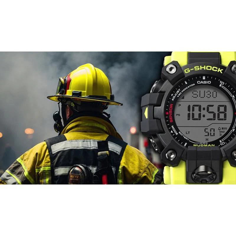 Casio Men's G-Shock Master of G-Land Mudman Master in Rescue Yellow GW-9500MRY-1A9JF Watch - Image 5