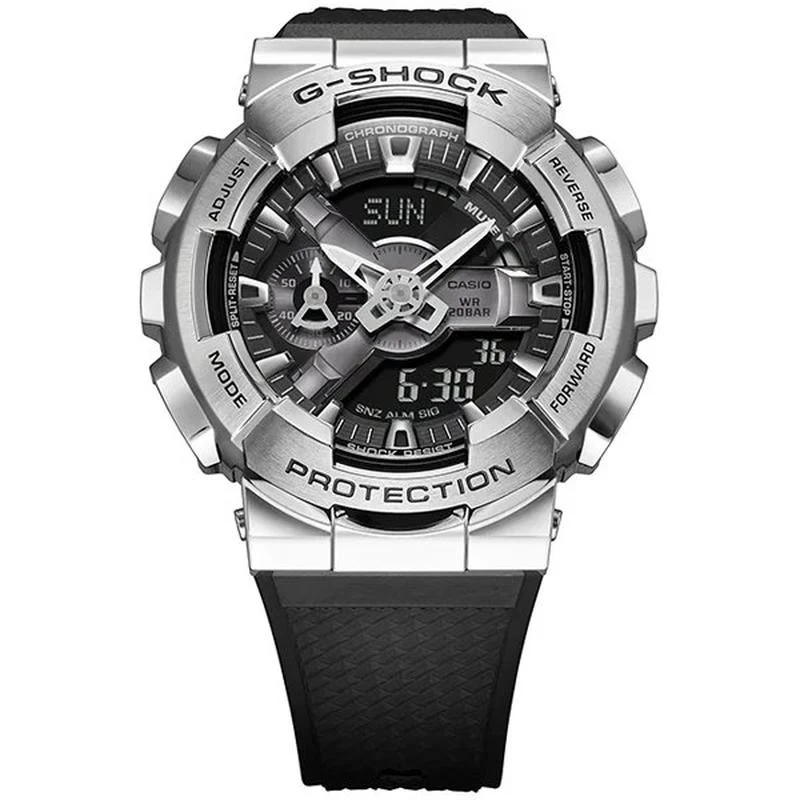 Casio Men's G-SHOCK Youth Metal GA-110 Silver Edition GM-110-1AJF - Image 2