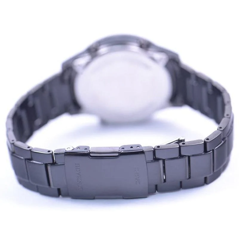 Casio Men's LINEAGE Solar Radio Watch with 3H Combo Stainless Steel Band, Black IP Sapphire LCW-M170DB-1AJF - Image 4