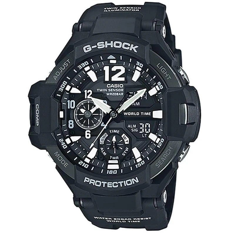 Casio Men's Sky Cockpit GA-1100-1AJF Watch