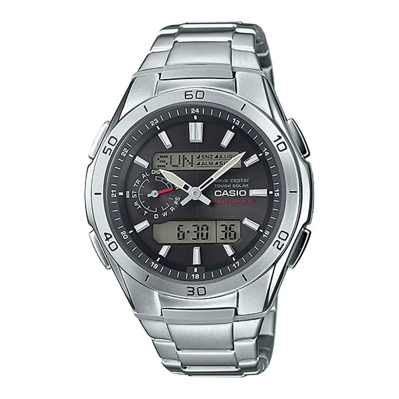 Casio Men's Wave Ceptor Solar Radio Watch Multi Band 6 WVA-M650D-1AJF