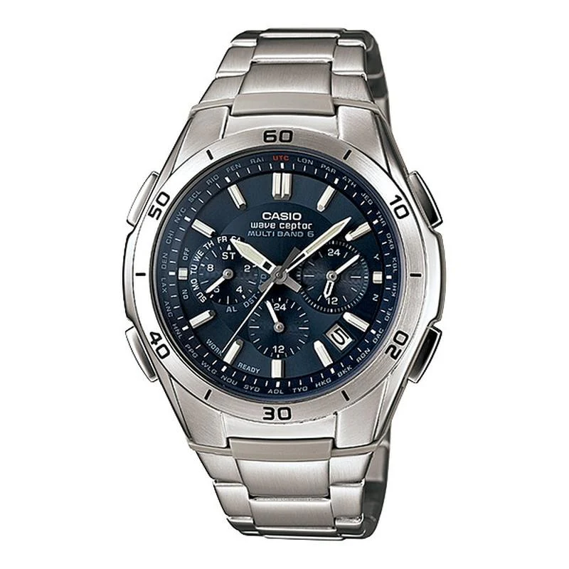 Casio Men's Wave Ceptor Solar Radio Watch Multi Band 6 WVQ-M410DE-2A2JF