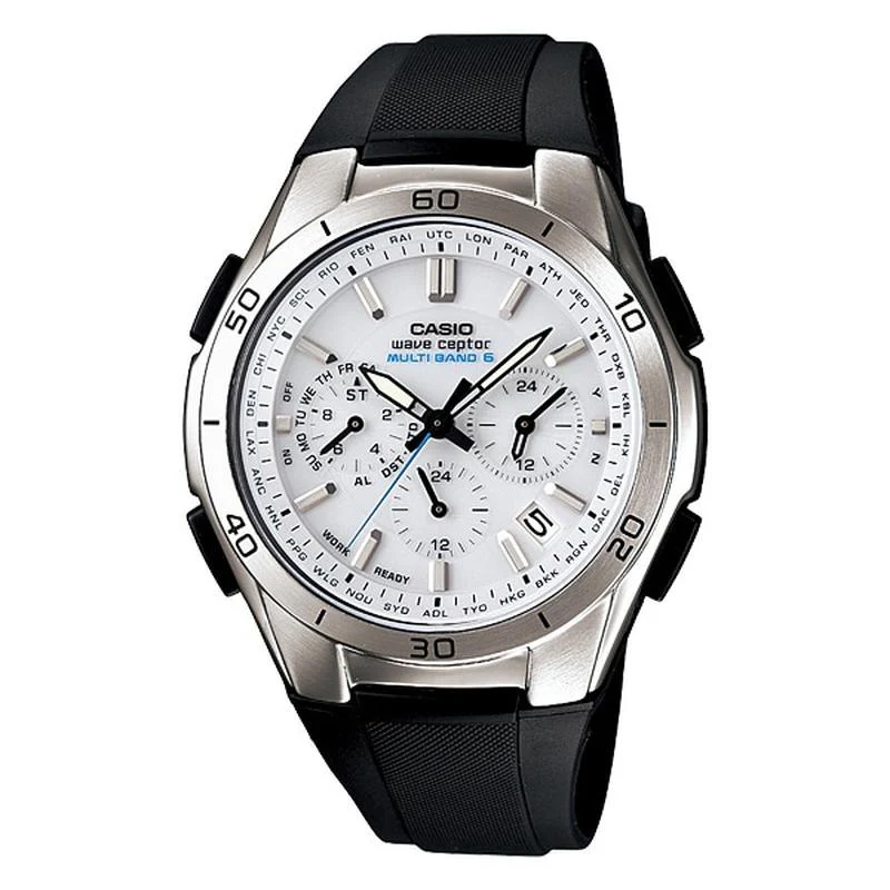 Casio Men's Wave Ceptor Solar Radio Watch Multiband 6 Chronograph WVQ-M410-7AJF