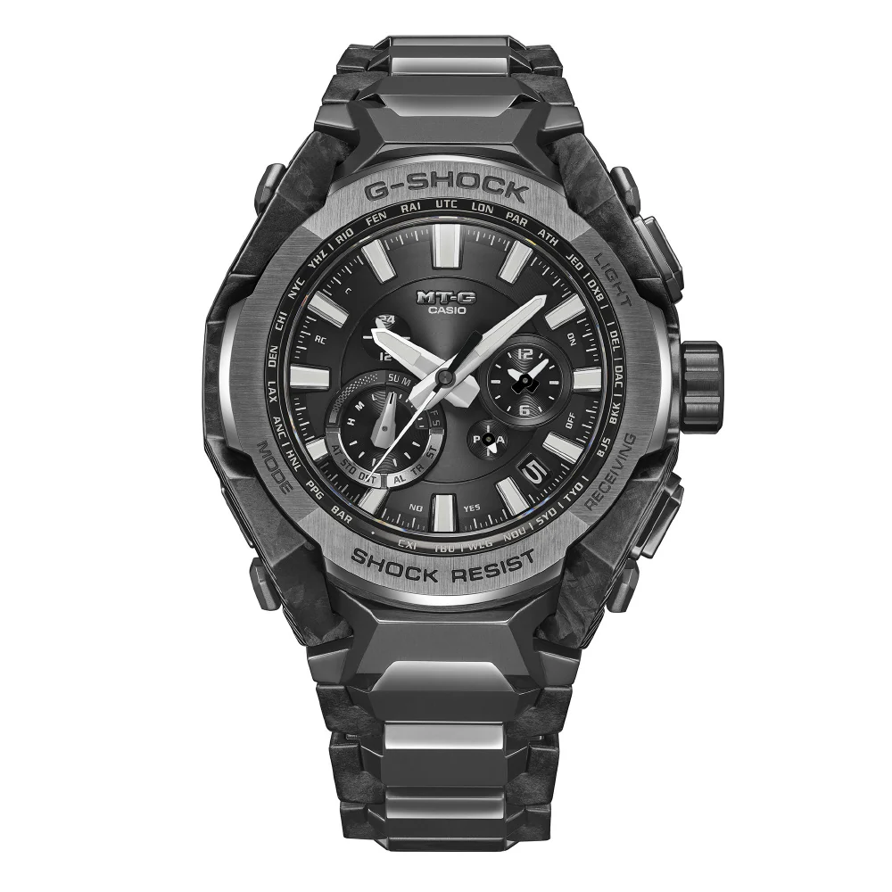 CASIO MTG-B4000BD-1AJF Bluetooth Solar Atomic Watch G-SHOCK MT-G Series Black Stylish Durable Multi-Function - Image 2