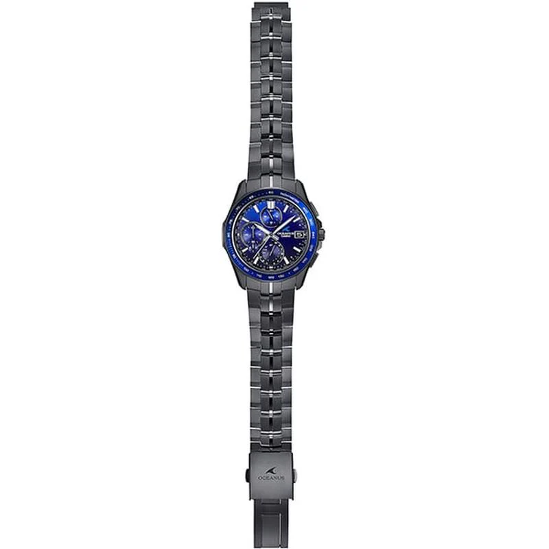 Casio Men's OCEANUS Manta Solar Radio Watch with Metal Band OCW-S7000B-2AJF - Image 3