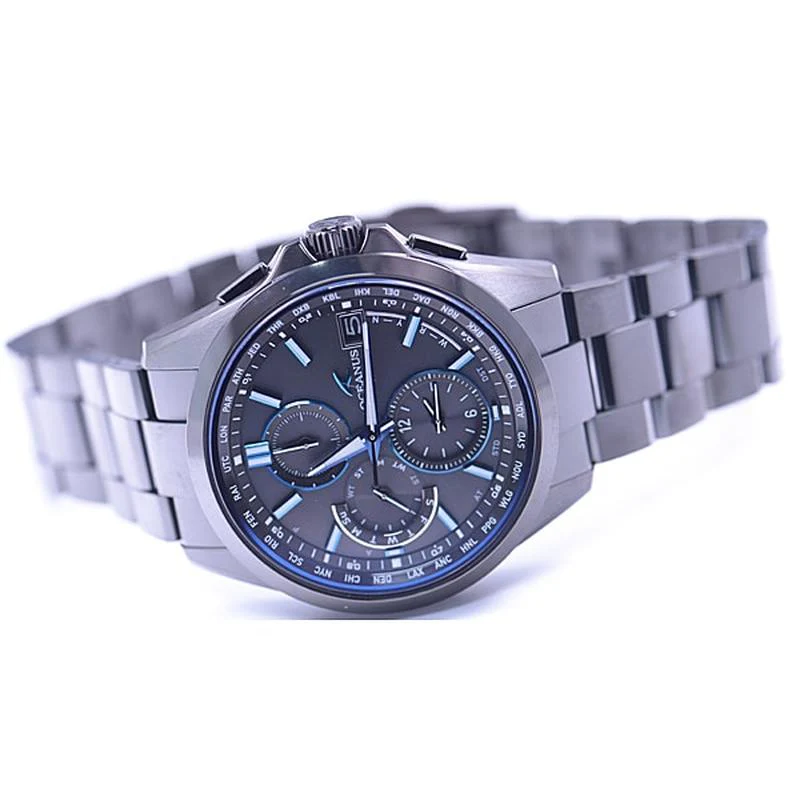Casio Men's OCEANUS Classic Line All-Black DLC OCW-T2600B-1AJF Watch - Image 4