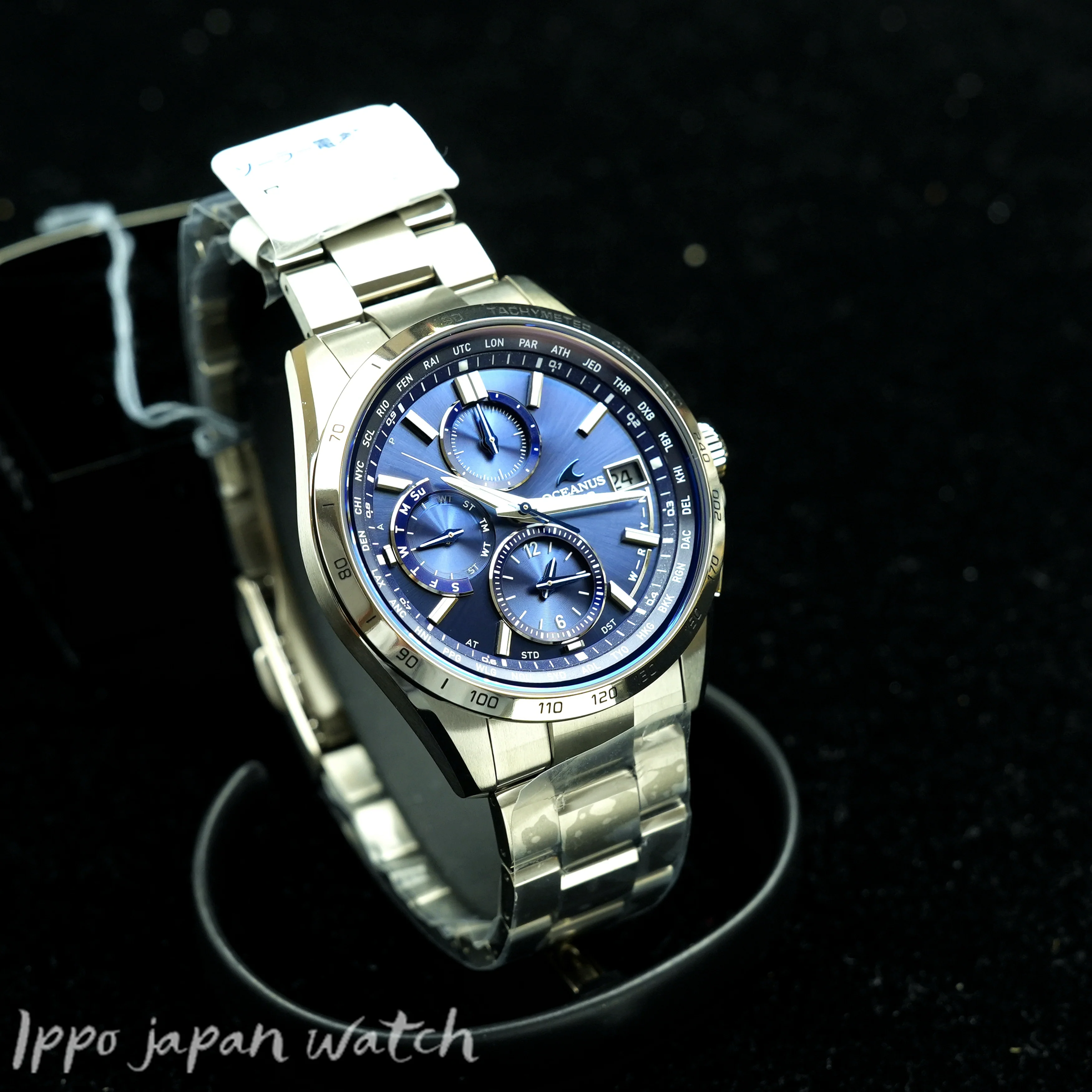 Casio Men's OCEANUS Classic Line Solar Radio Watch with Metal Band OCW-T2600-2A3JF - Image 3