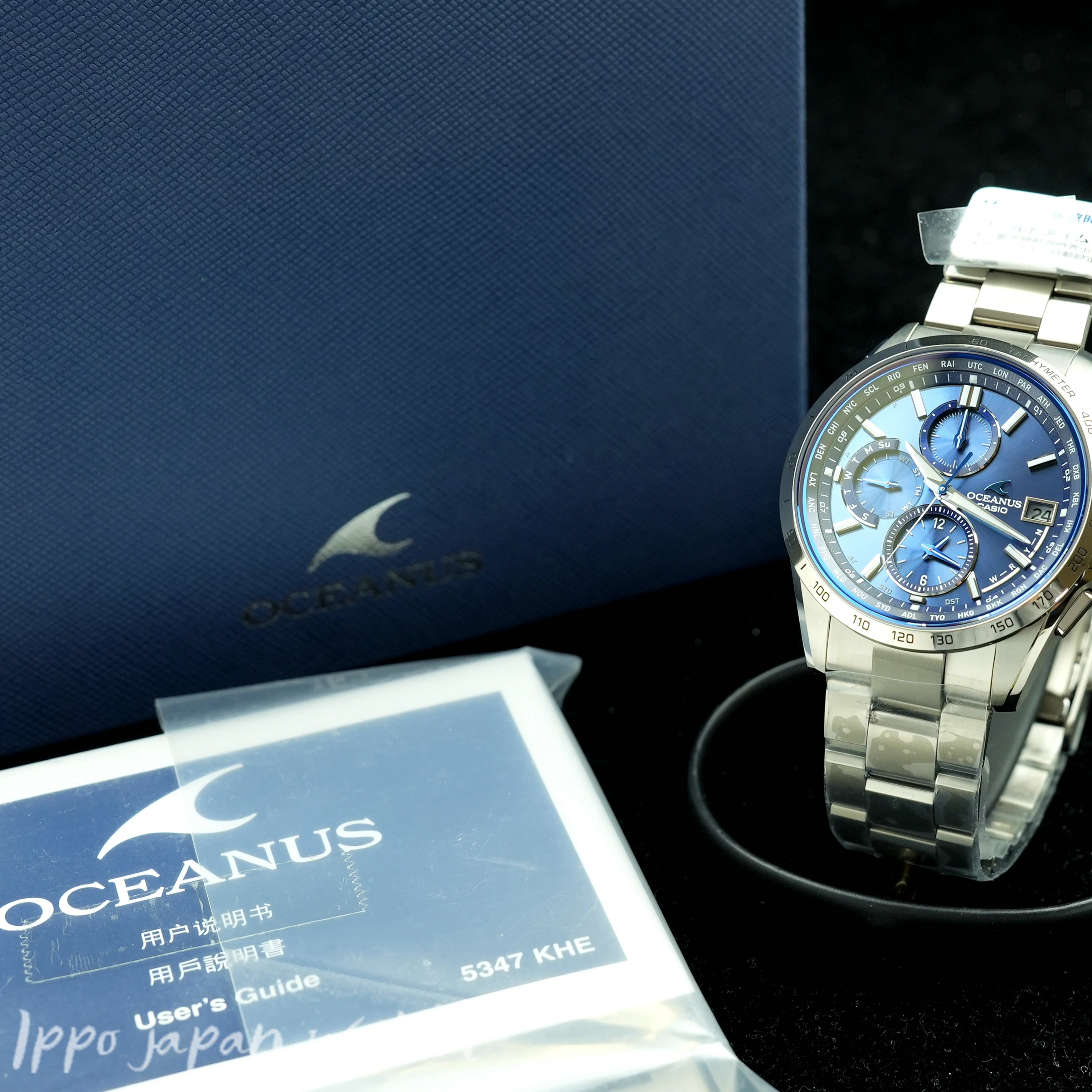 Casio Men's OCEANUS Classic Line Solar Radio Watch with Metal Band OCW-T2600-2A3JF - Image 7
