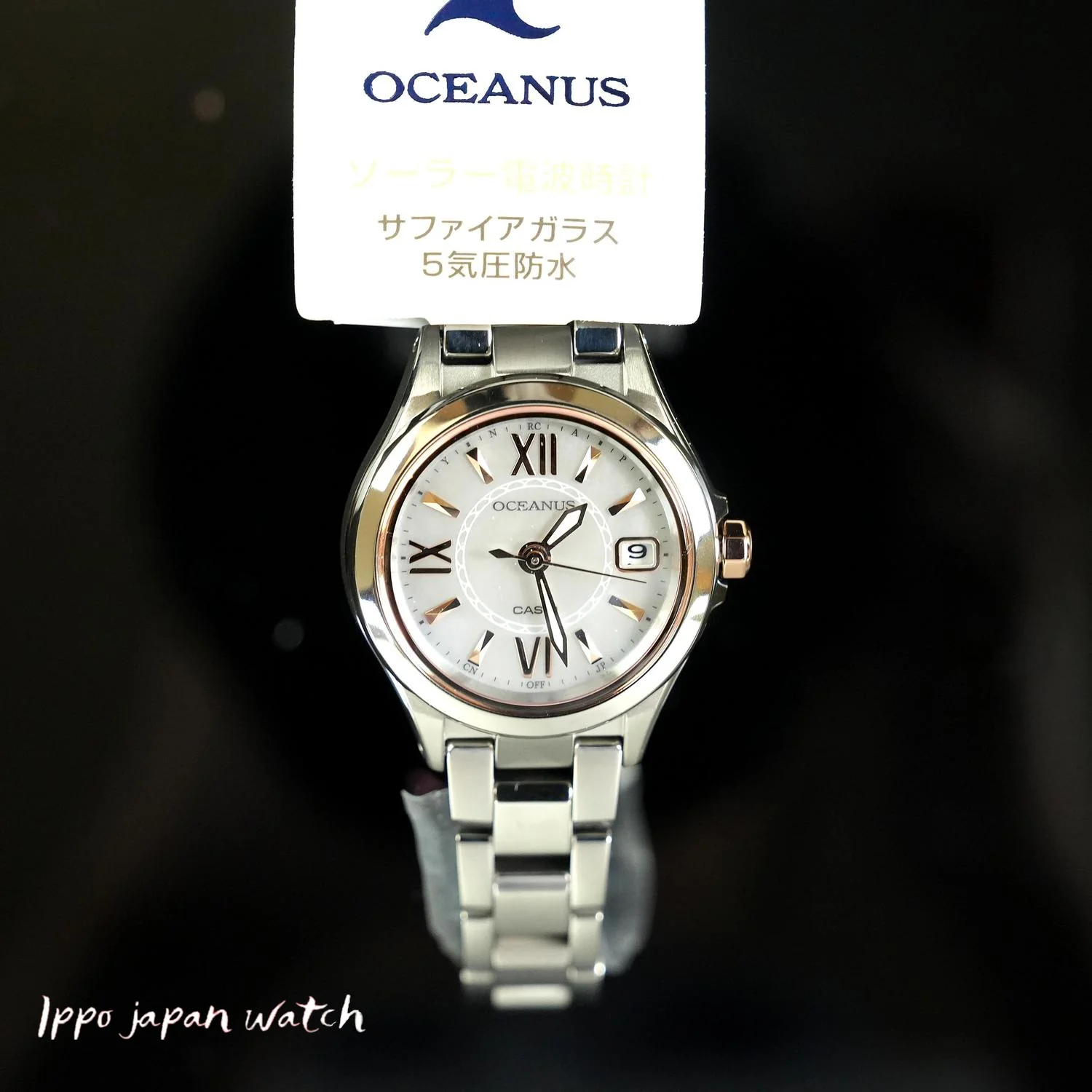 Casio OCEANUS Women's 3-Hand Model Solar Radio Ladies Watch OCW-70PJ-7A2JF