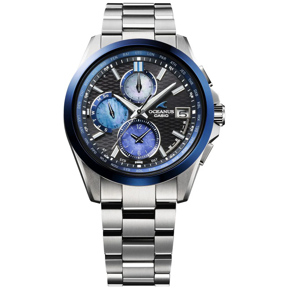 CASIO OCW-T2600AP-1AJF Solar Radio Watch Classic Line Indigo Ocean Blue Elegant Design Durable Construction - Image 3