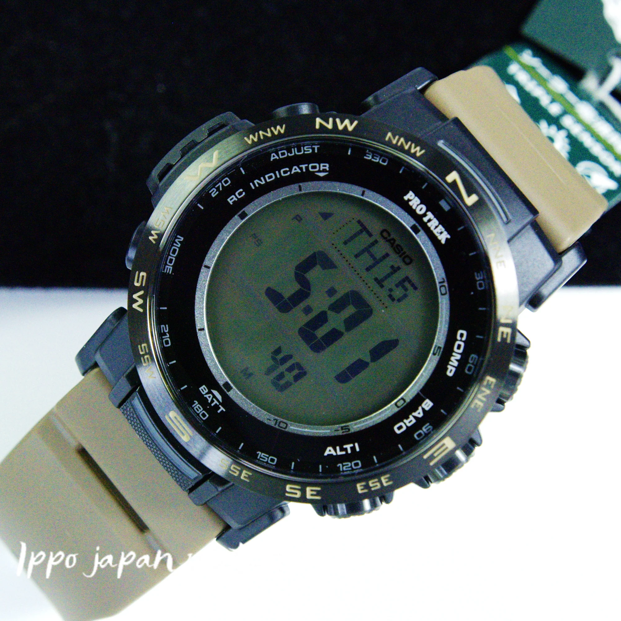 Casio Men's PRO TREK PRW-35 Luminous LCD with Digital PL Band PRW-35LD-5JF - Image 2
