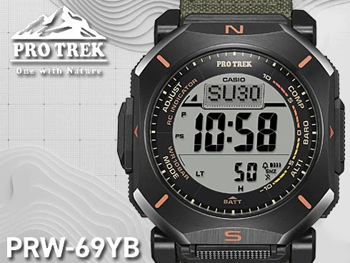 CASIO PRW-69YB-3JF Solar Powered Multi-Band Atomic Timekeeping Altimeter Barometer Compass - Image 3