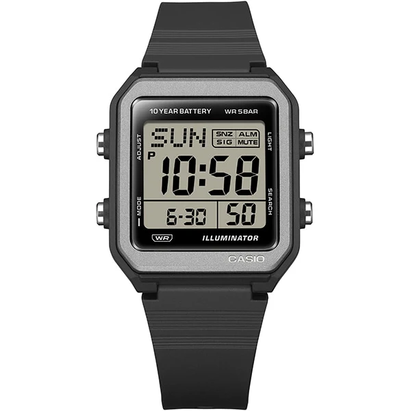 CASIO W-221H-1AJF Digital Watch Water Resistant LED Backlight Stopwatch Lightweight Design - Image 2