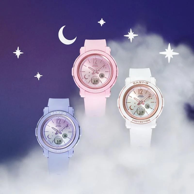 Casio Women's BABY-G BGA-290 Series 'Moon and Stars' Theme Watch BGA-290DS-7AJF - Image 5