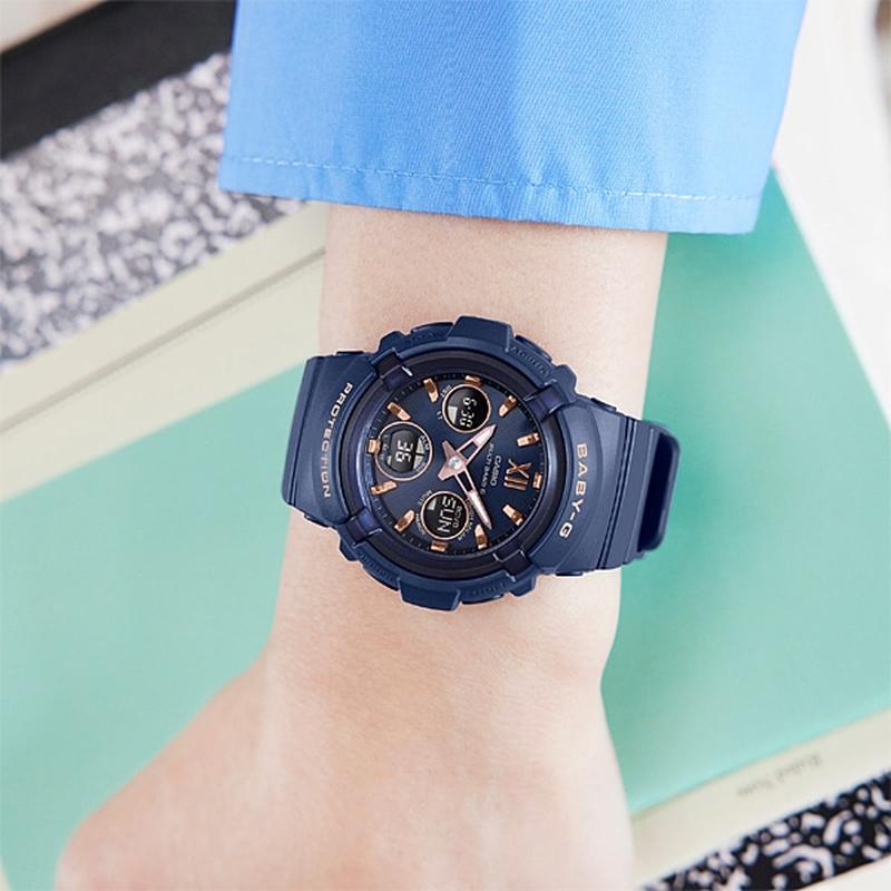 Casio Women's BABY-G Solar Radio Model Smoky Navy BGA-2800-2AJF - Image 2