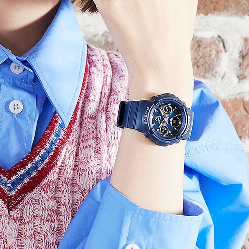 Casio Women's BABY-G Solar Radio Model Smoky Navy BGA-2800-2AJF - Image 3